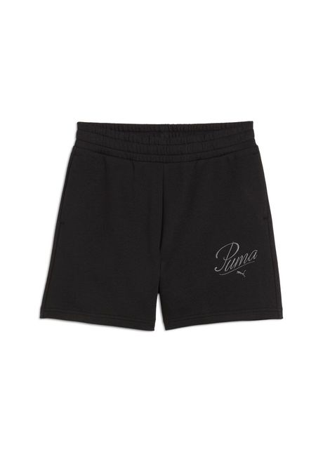 Sort Puma ESS SCRIPT High-Waist Shorts 5"
