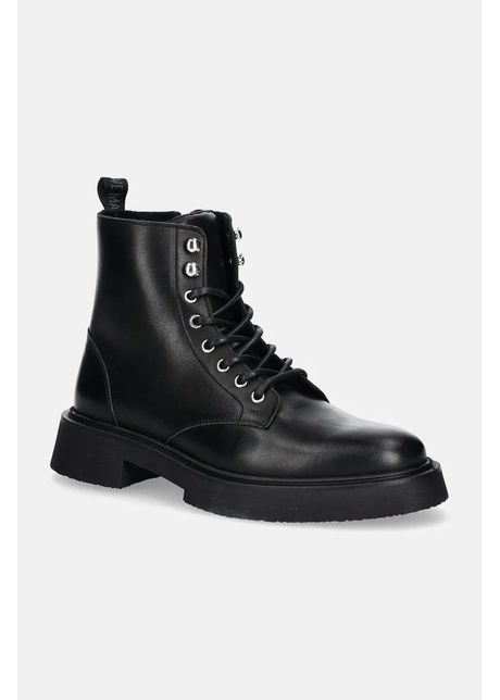 Steve madden bocanci de piele zeke barbati culoarea negru sm12000733