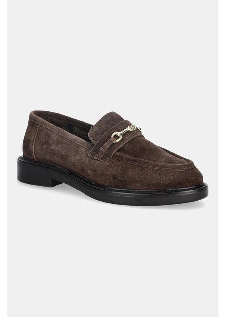 Steve Madden mocasini din piele întoarsă Huddles culoarea maro, cu toc plat, 11002911