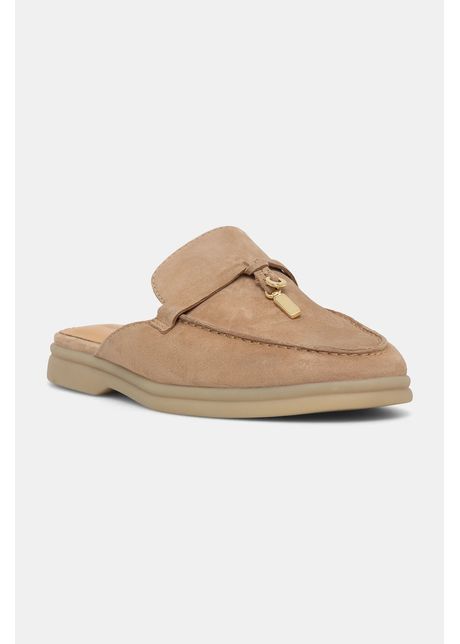 Steve Madden papuci din piele Patrizia culoarea maro, 11003910