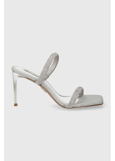 Steve madden papuci emporium r femei culoarea argintiu cu toc drept sm11002984