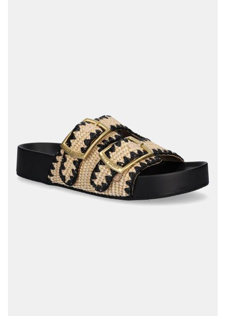 Steve madden papuci on deck femei culoarea bej sm11003795