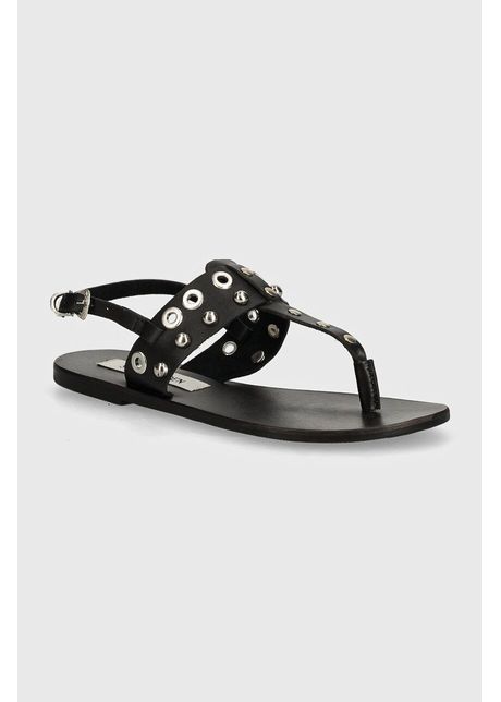 Steve madden sandale de piele bionic femei culoarea negru sm11003065