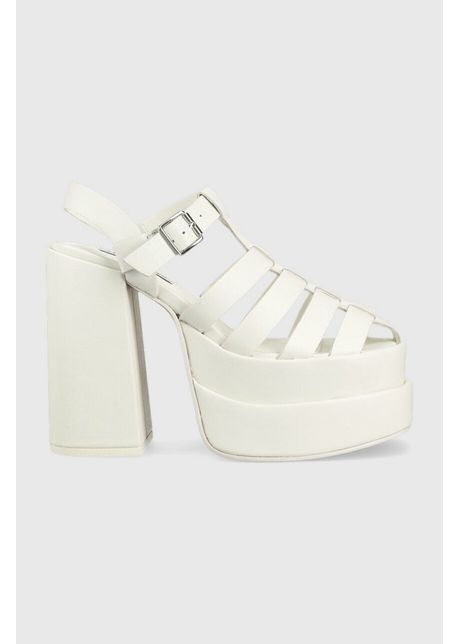 Steve madden sandale de piele carlita culoarea alb sm11002385