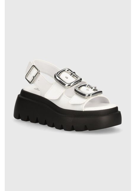 Steve madden sandale de piele transporter femei culoarea alb cu platforma sm11003060