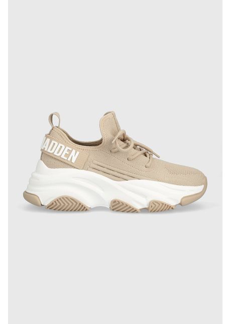 Steve madden sneakers prot g e culoarea bej sm19000032