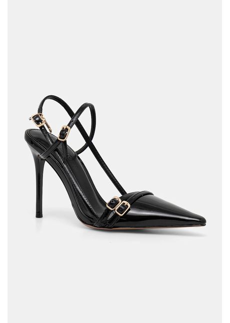 Steve Madden stilettos de piele Deagan culoarea negru, 11003884