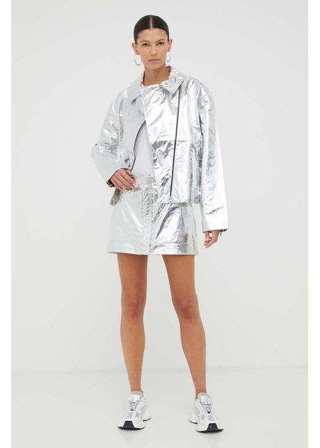 Stine goya fusta casey culoarea argintiu mini creion