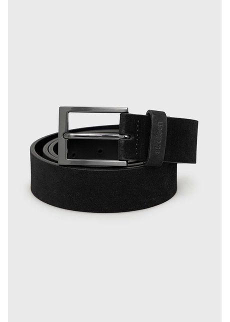 Strellson curea de piele b rba i culoarea negru