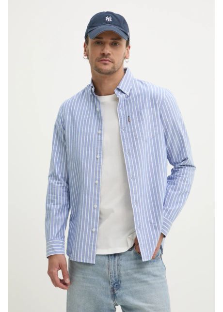 Superdry camasa din bumbac barbati cu guler button down regular m4010991a e8w