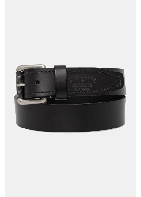 Superdry curea de piele barbati culoarea negru m9210116a 02a
