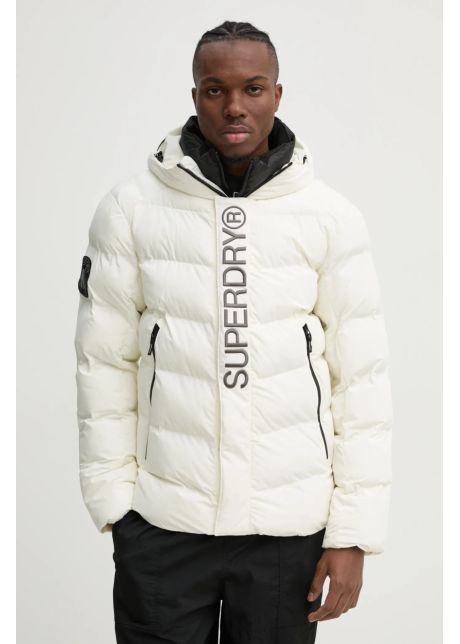 Superdry geaca barbati culoarea bej de iarna m5011902a 71d