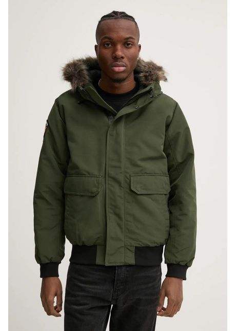 Superdry geaca barbati culoarea verde de iarna oversize m5011930a 43e