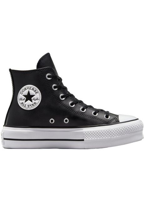 Tenisi cu platforma femei converse chuck taylor all star lift leather high top 561675c