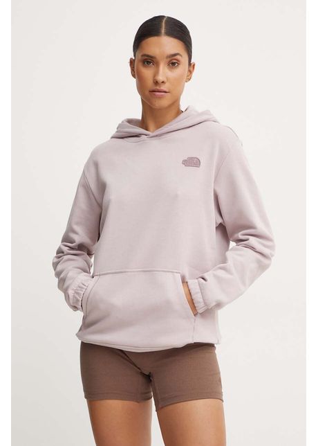 The north face bluza natural dye hoodie femei culoarea violet cu glug neted nf0a89cd9oy1
