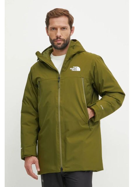 The north face geac de puf mtn range b rba i culoarea verde de iarn nf0a88wepib1