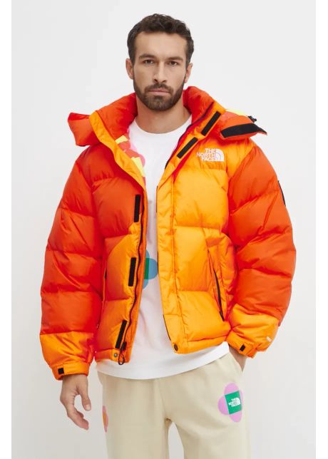 The north face geaca de puf tnf x yinka ilori culoarea portocaliu de iarna nf0a89gd0ih1