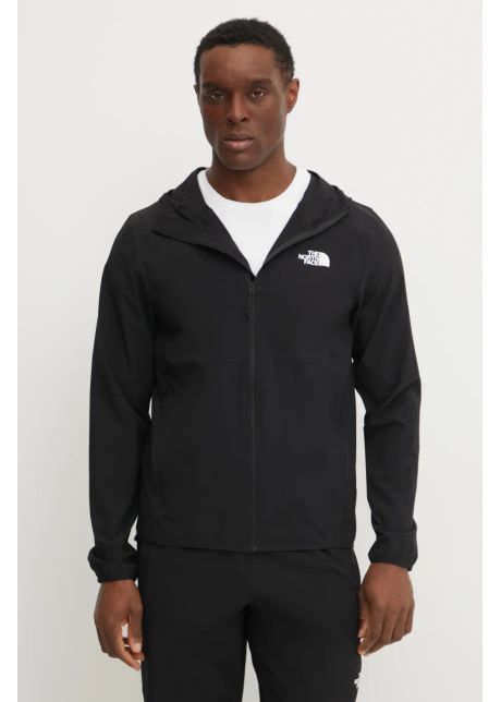 The north face hanorac woven culoarea negru cu glug uni nf0a8cs7jk31