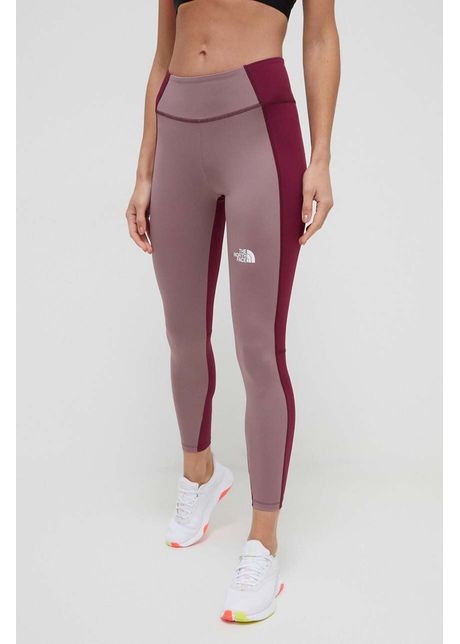 The north face leggins de antrenament culoarea violet neted