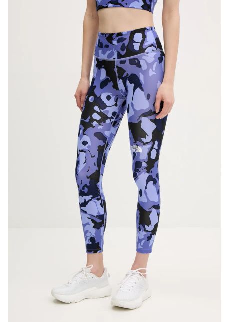 The north face leggins sport ma flex 25in femei culoarea violet cu imprimeu nf0a8bpg8sk1