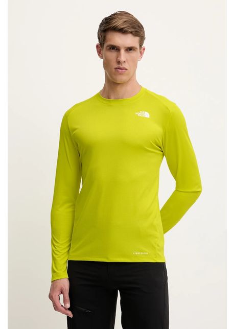 The north face longsleeve sport shadow culoarea verde uni nf0a87tvje31