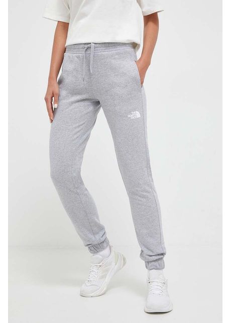 The north face pantaloni de trening culoarea gri melanj