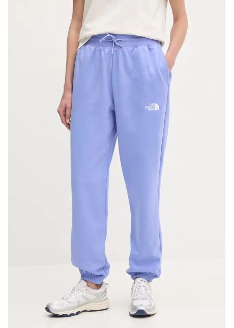 The north face pantaloni de trening essential relaxed femei culoarea violet cu imprimeu nf0a8c1g0yi1