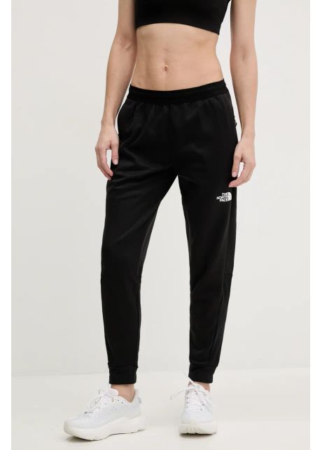 The north face pantaloni de trening mountain athletics culoarea negru neted nf0a893wjk31