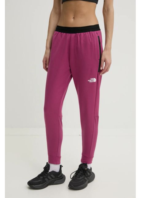The north face pantaloni de trening mountain athletics culoarea roz uni nf0a893w6eo1