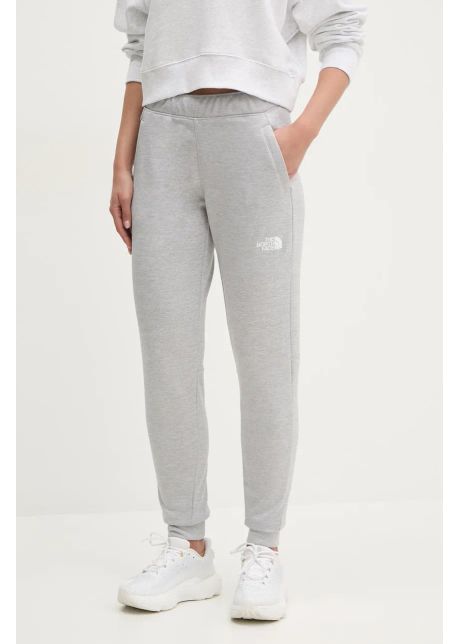 The north face pantaloni de trening reaxion culoarea gri melanj nf0a8cnsgav1