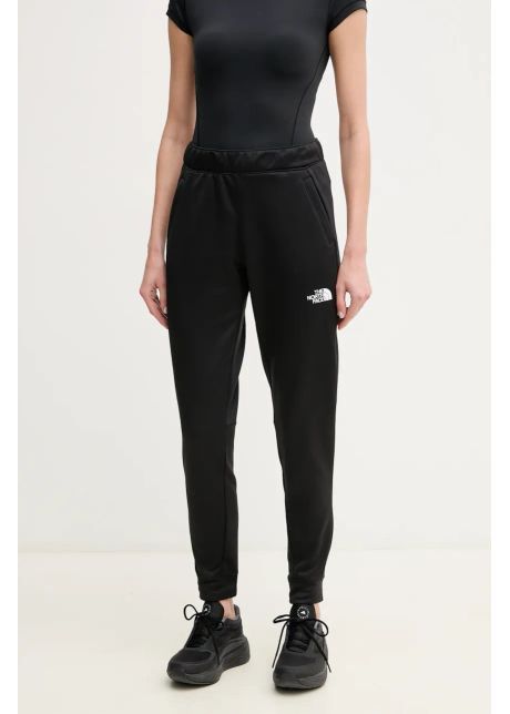 The north face pantaloni de trening reaxion culoarea negru neted nf0a8cnsjk31