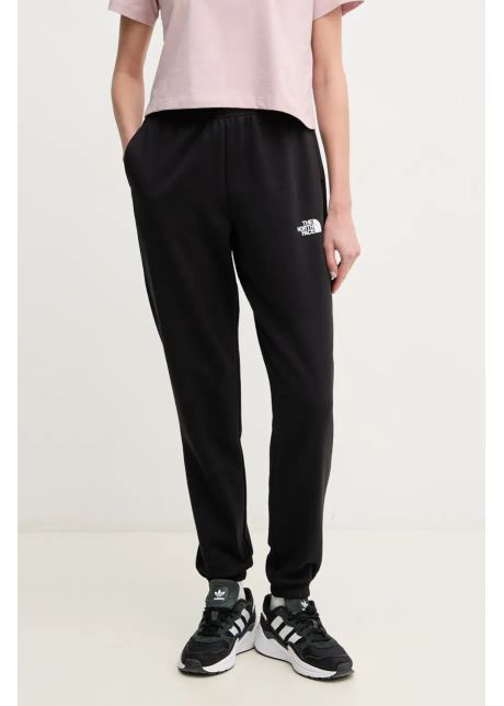The north face pantaloni de trening simple dome femei culoarea negru neted nf0a8c1yjk31