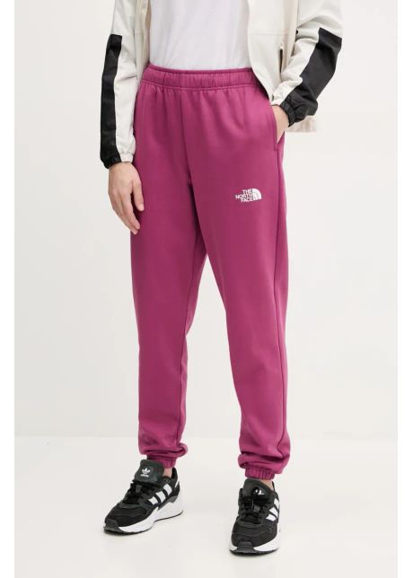 The north face pantaloni de trening simple dome femei culoarea roz cu imprimeu nf0a8c1y6eo1