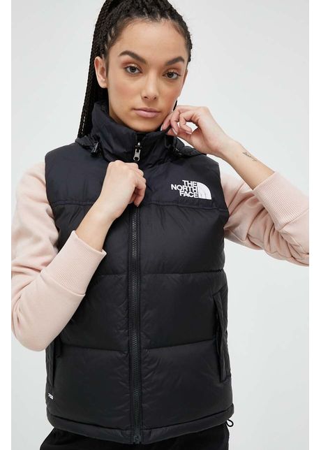 The north face vesta 1996 retro nuptse vest femei culoarea negru de iarna