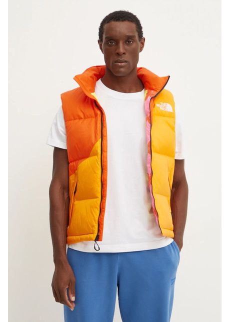 The north face vesta de puf tnf x yinka ilori culoarea portocaliu de iarna nf0a89ge0ih1