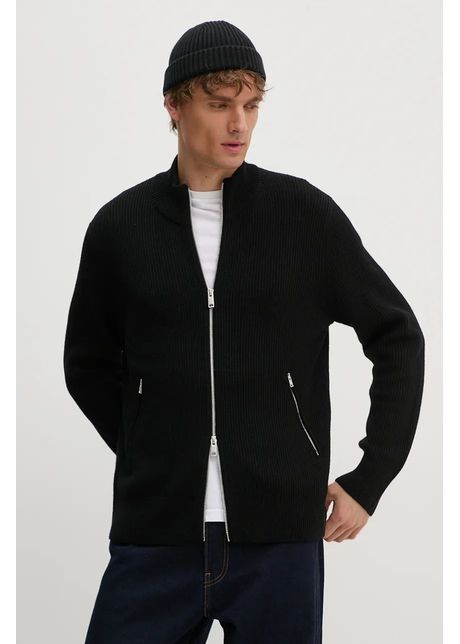 Theory cardigan din lana culoarea negru o0981702