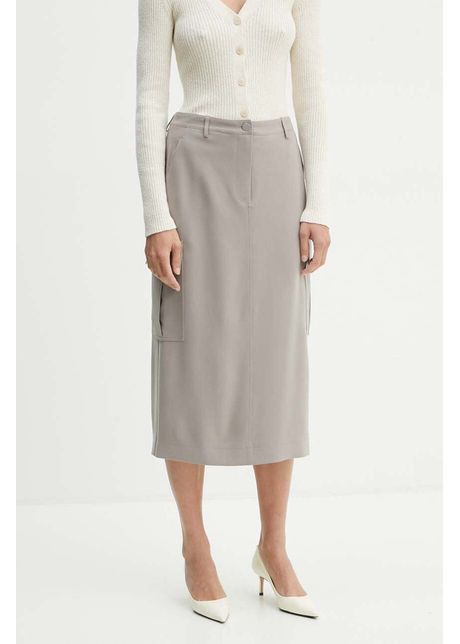 Theory fusta culoarea bej midi drept o0709302