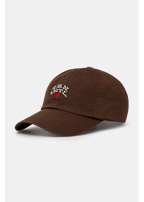 Thisisneverthat apc de baseball din bumbac heart cap culoarea maro cu imprimeu tn243whwbc08
