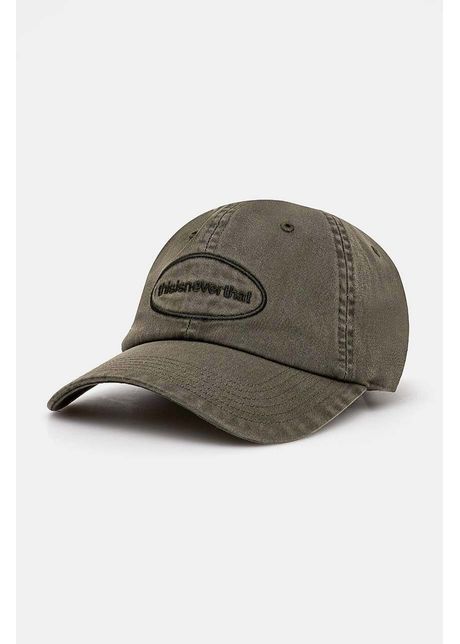 Thisisneverthat apc de baseball din bumbac overdyed e t logo cap culoarea verde cu imprimeu tn240whwbc02