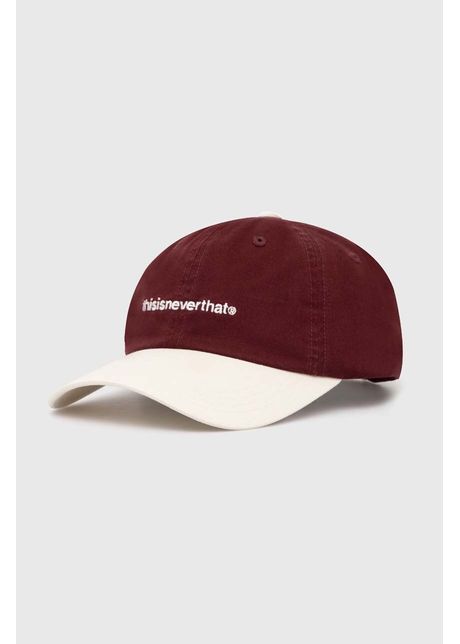 Thisisneverthat apc de baseball din bumbac t logo cap culoarea bordo cu imprimeu tn240whwbc01