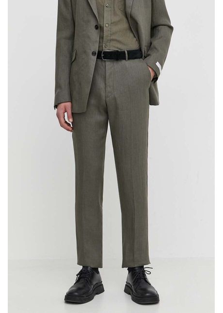 Tiger of sweden pantaloni din in tenutas culoarea verde drept t72167002