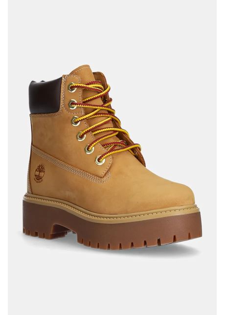 Timberland bocanci din nubuc Stone Street culoarea maro, cu platforma, izolare usoara, TB1A5RJD2311