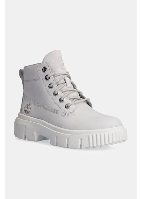 Timberland botine Greyfield femei, culoarea gri, cu toc plat, izolare usoara, TB0A5RPR0321