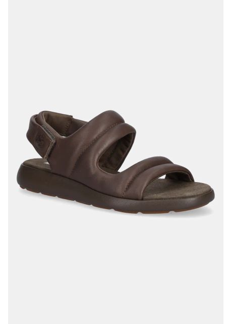 Timberland sandale de piele belmar waves backstrap femei culoarea maro tb0a411rem41
