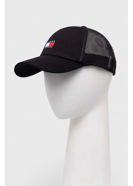 Tommy jeans apc culoarea negru cu imprimeu am0am12139