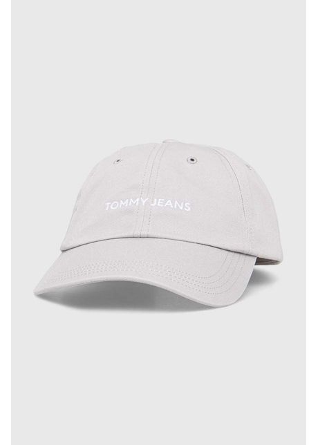 Tommy jeans apc de baseball din bumbac culoarea gri cu model am0am12024