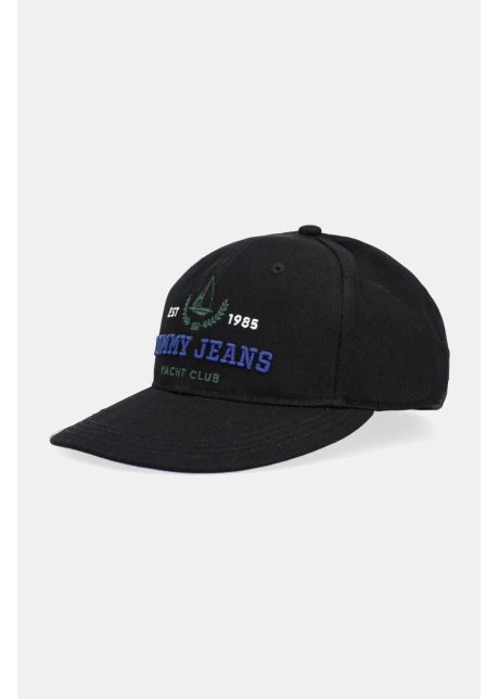 Tommy jeans apc de baseball din bumbac culoarea negru cu imprimeu am0am13290