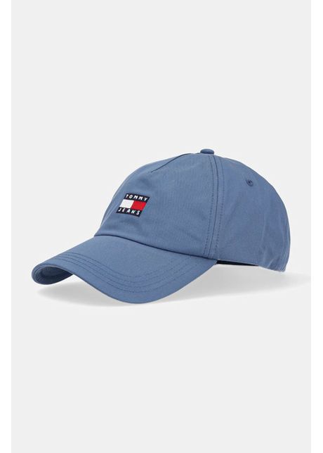 Tommy jeans apc de baseball din bumbac culoarea turcoaz cu imprimeu am0am12933