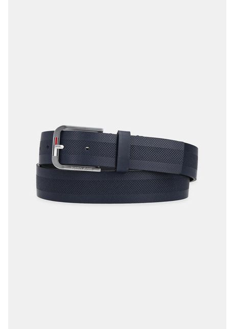 Tommy jeans curea de piele barbati culoarea albastru marin am0am12926