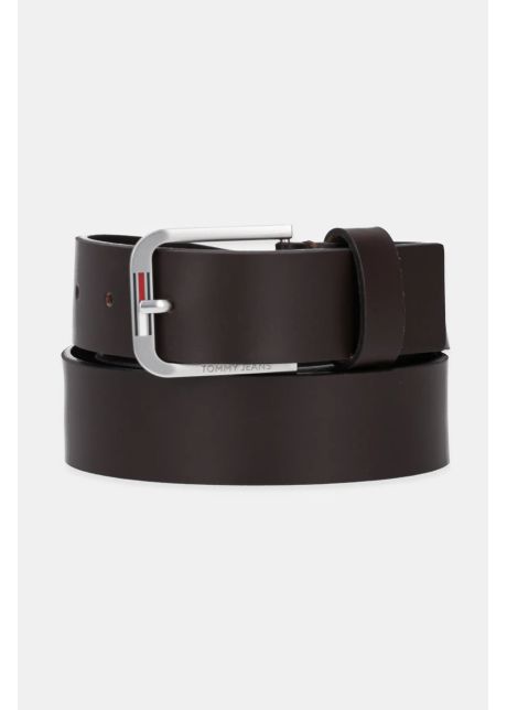 Tommy jeans curea de piele barbati culoarea maro am0am12926